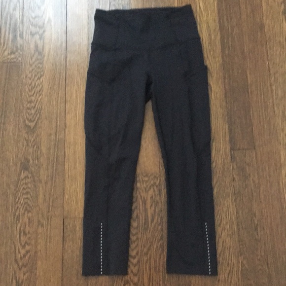 Lululemon Black Capris - Picture 1 of 5